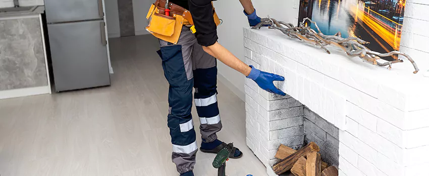 Outdoor Fireplace Restoration in Hudson, Quebec