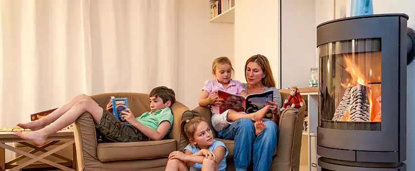 Outdoor Morso Fireplace Broken Screen Replacement in Hudson, Quebec