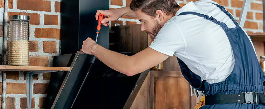 Old Rusted Metal Fireplace Repair And Replacement in Hudson, QC